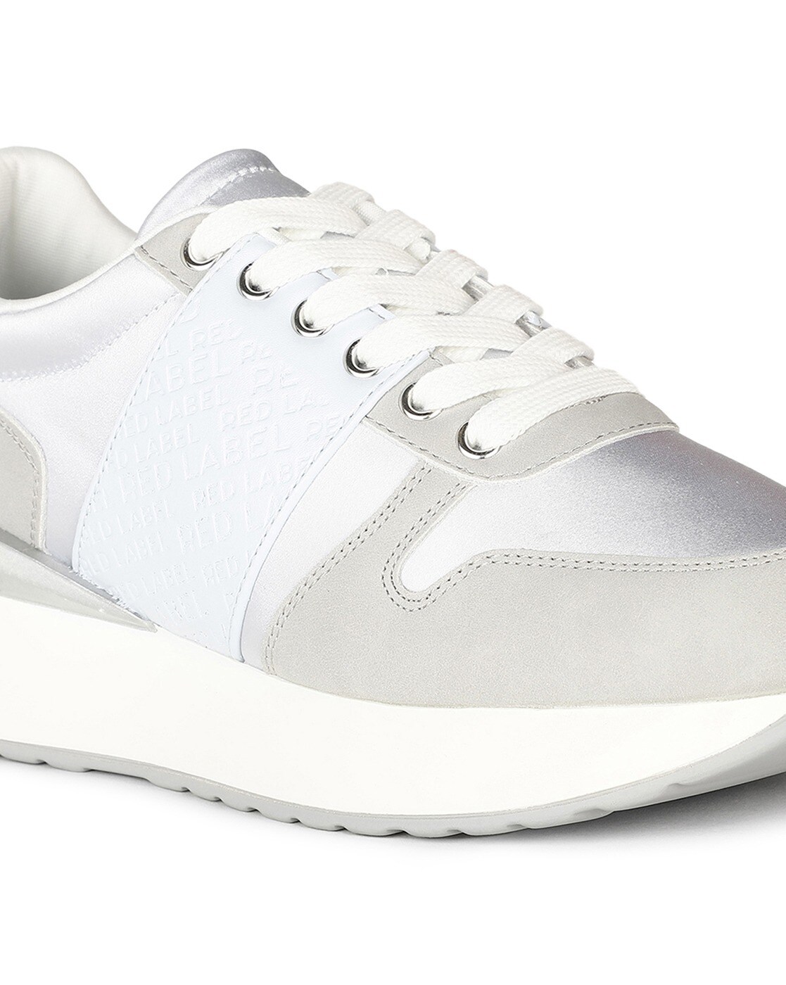 Carvela justified hot sale trainers white