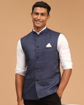 vastramay Striped Nehru jacket-picture-15