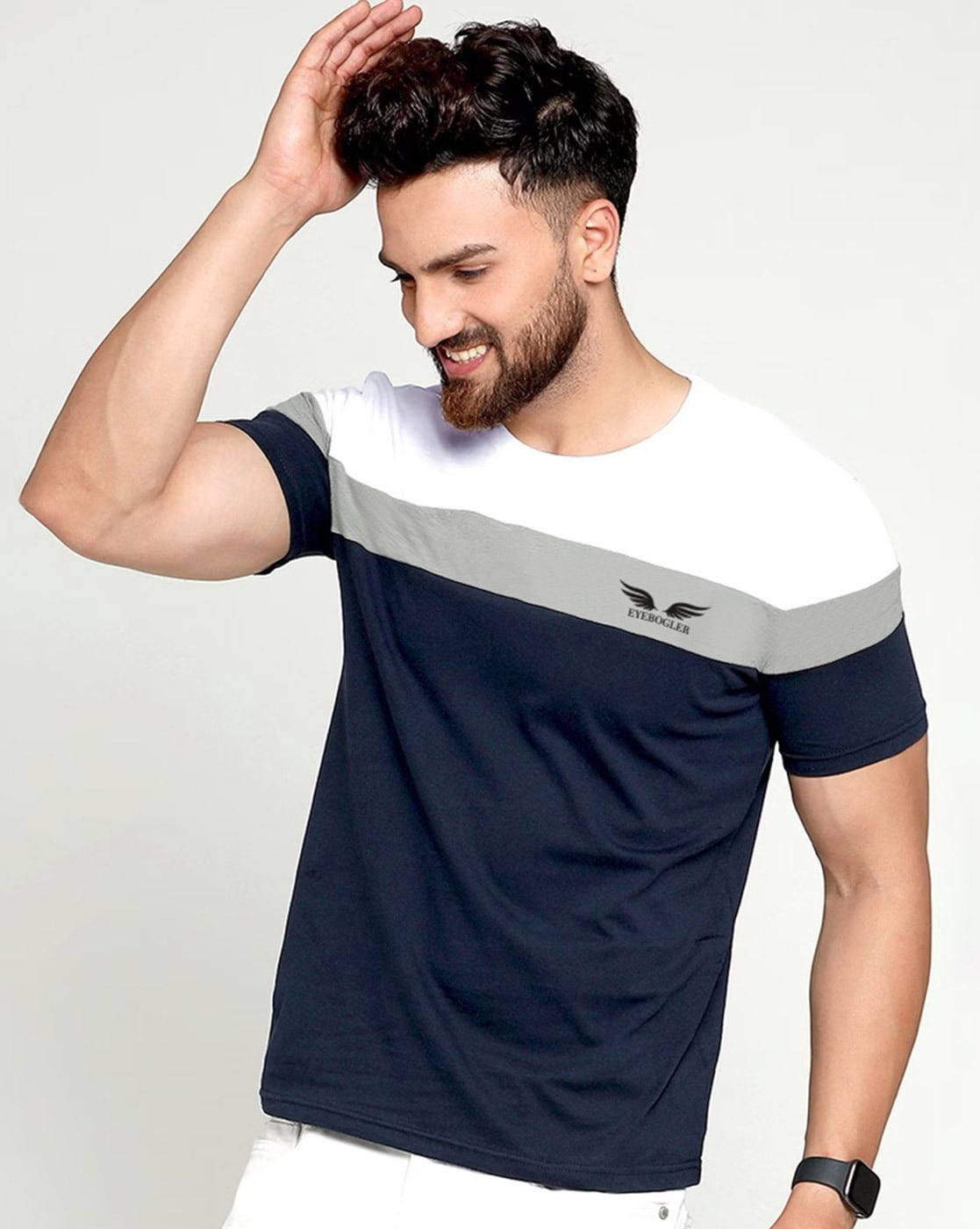 Buy White Tshirts for Men by EYEBOGLER Online