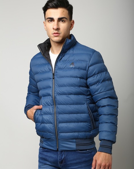 Mens blue cheap bubble jacket