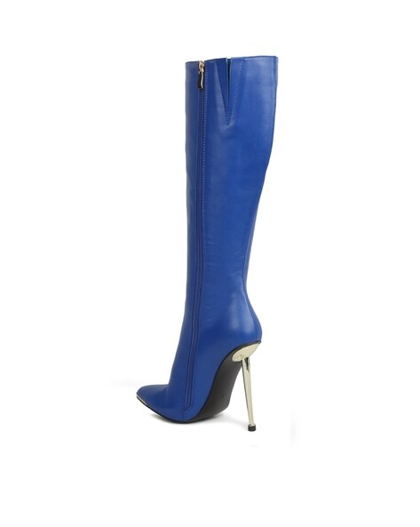 Royal blue boots on sale womens