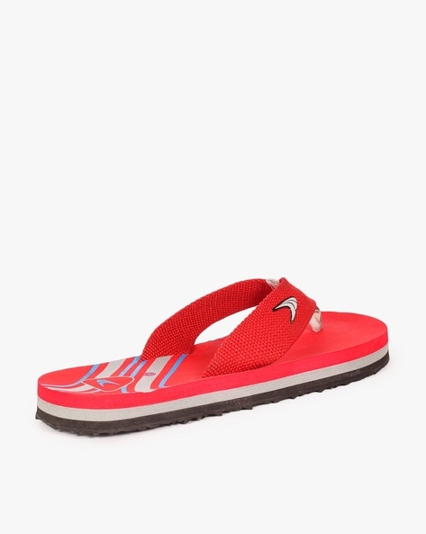 Red nike flip discount flops