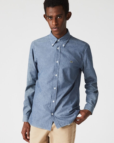 indad hundrede udtrykkeligt Buy Blue Shirts for Men by Lacoste Online | Ajio.com
