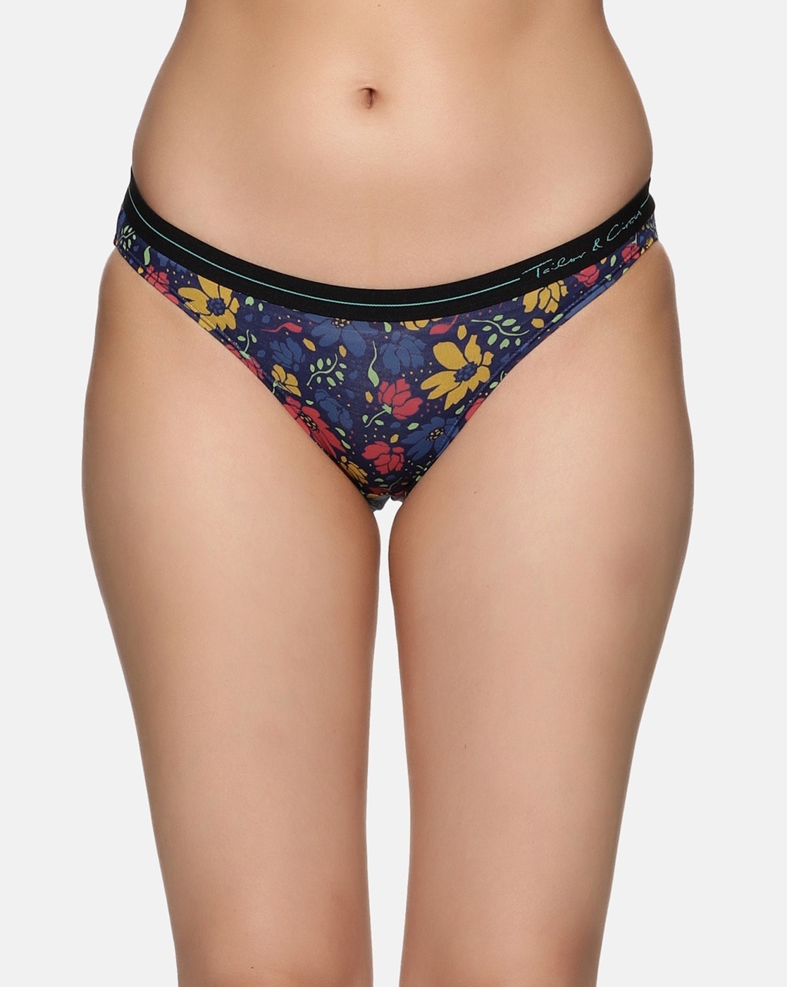 Buy Tailor And Circus Floral Print Seamless Bikini Briefs at Redfynd