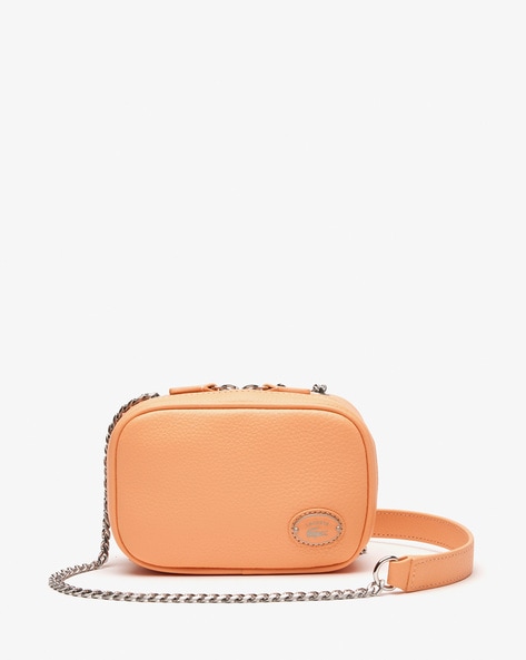 Buy Lavie Glossy Hemi Orange Textured Small Sling Handbag Online At Best  Price @ Tata CLiQ