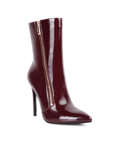 Oxblood store patent boots