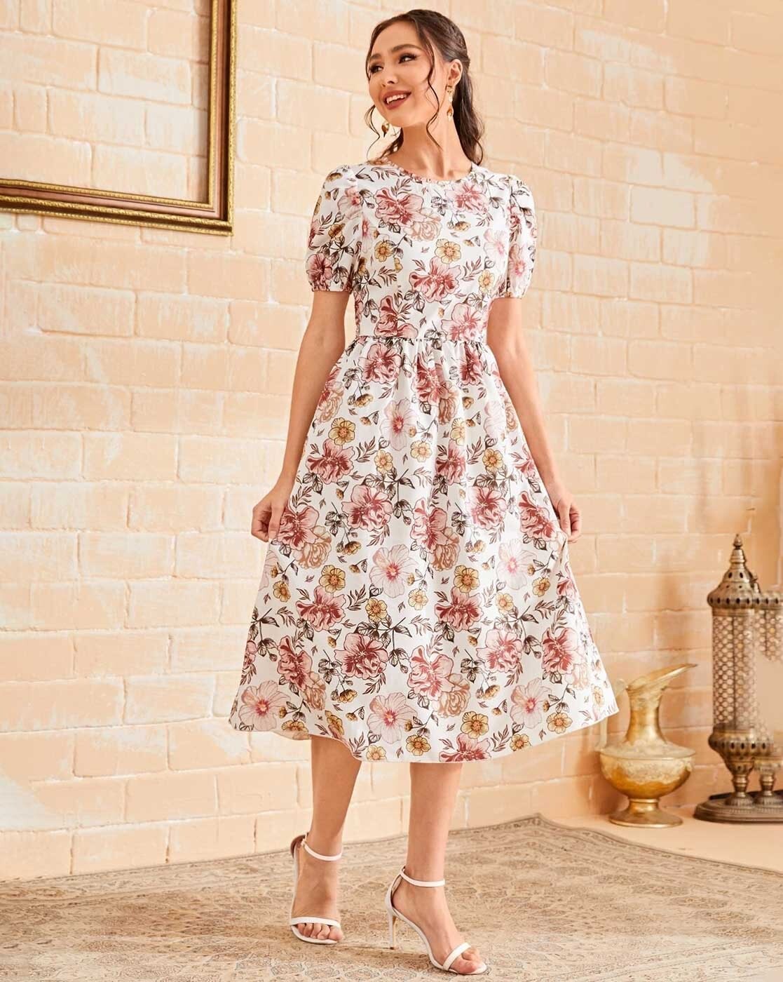 Dress the Population Maren Floral Embroidered Fit & Flare Dress | Nordstrom
