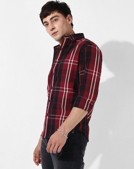 Buy Red Shirts for Men by Campus Sutra Online