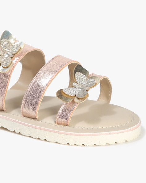 Buy Khadim's Bonito Rose Gold Flat Sandal for Girls - Size - 7 at Amazon.in