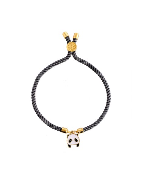 fcity.in - Black Panda Crystal Stone Beads Magnetic Bracelets For Women /