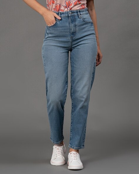 Himent Mom Jeans for Women High Waisted Zip Up Mom Fit Jeans (Color :  Khaki, Size : Petite XS) : Buy Online at Best Price in KSA - Souq is now  Amazon.sa: Fashion