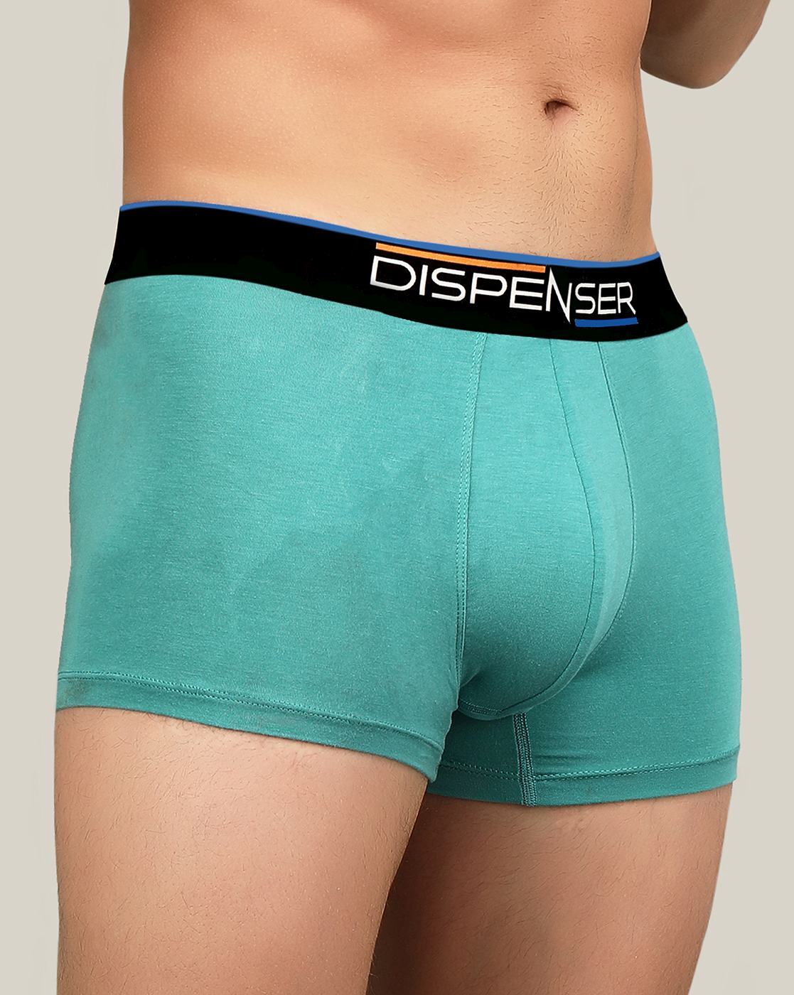 Buy Sea Green Boxers for Men by DISPENSER Online