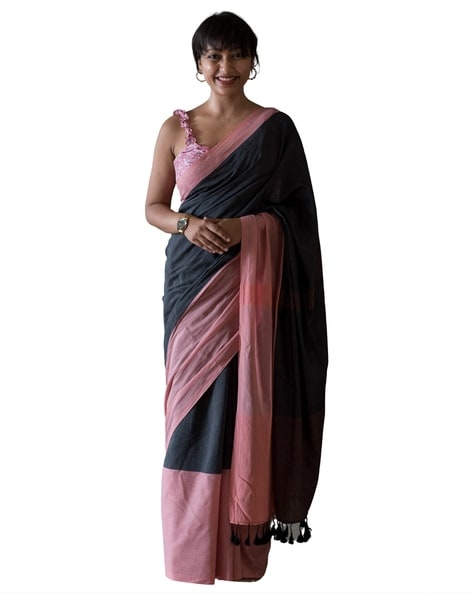 Buy Pink Sarees for Women by Indie Picks Online | Ajio.com