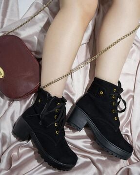 Buy Black Boots for Girls by Shoetopia Online Ajio