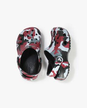Boys Camouflage Print Slingback Clogs-image-8