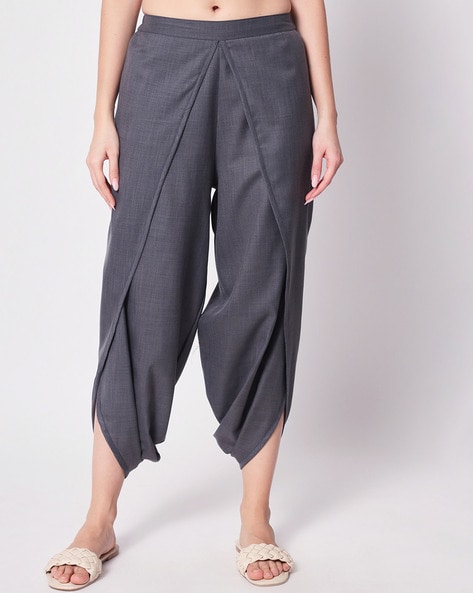 Cotton Dhoti Pants with Elasticated Waistband Price in India