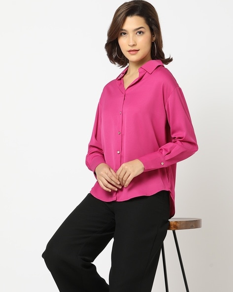 Women Pink Shirt - Buy Women Pink Shirt online in India