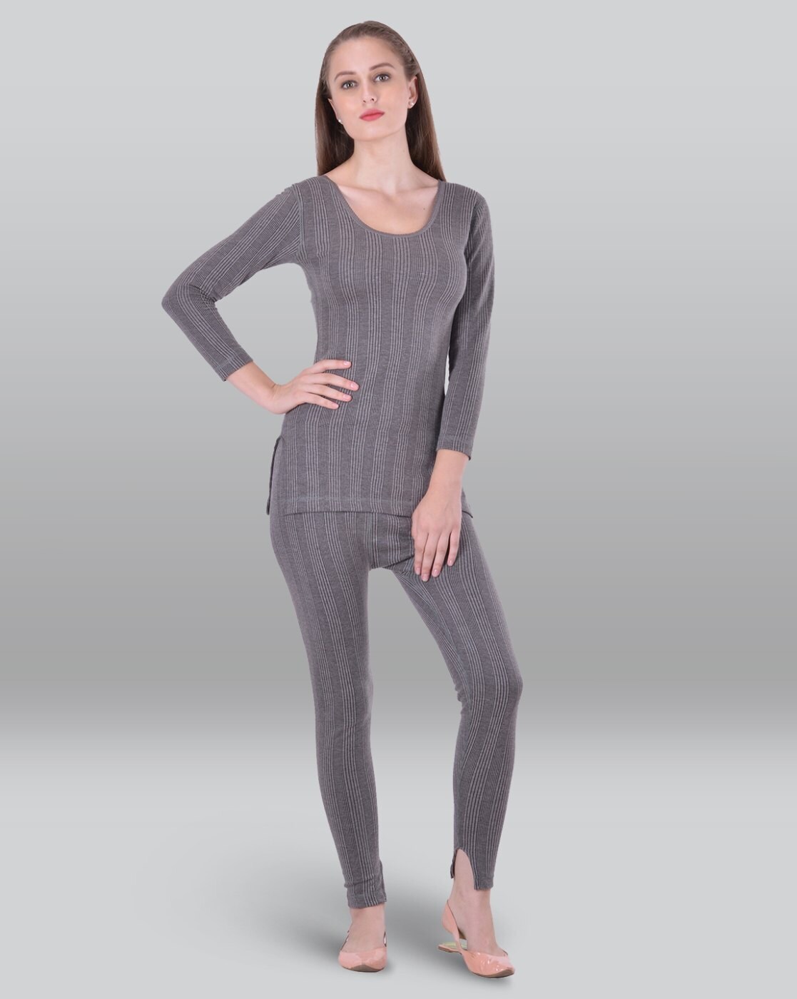 Buy Charcoal Grey Thermal Wear for Women by LUX INFERNO Online