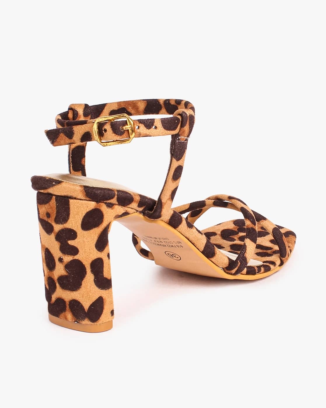 Buy Brown Heeled Sandals for Women by HI-ATTITUDE Online