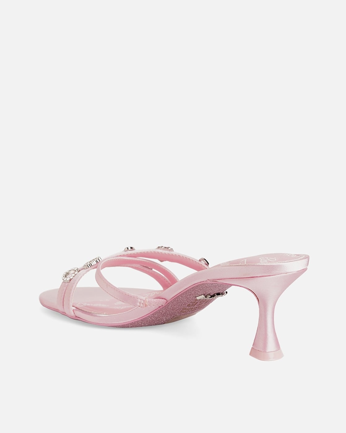 Blush pink 2025 kitten heel sandals