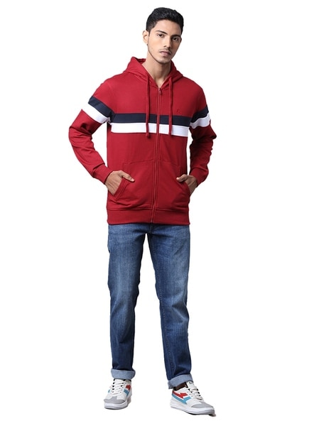 Buy Maroon Sweatshirt Hoodies for Men by PARX Online Ajio