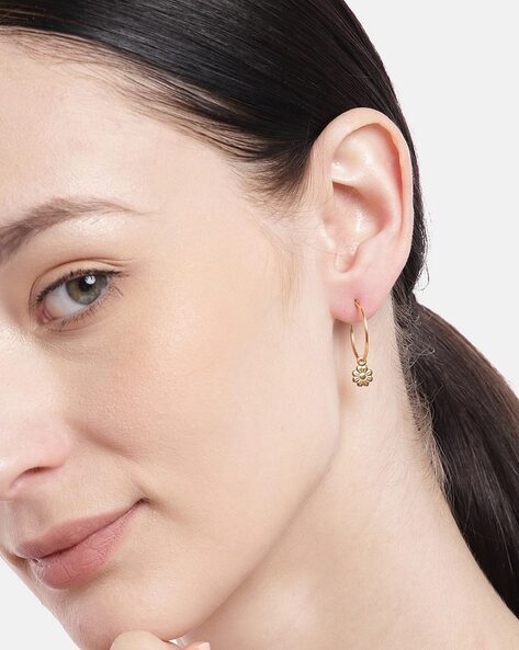 Shaya Silver Earrings. Head Over Heels Hoop Earrings in Gold Plated 925 Silver. Jewellery for Women in Sterling Silver, Shaya SilverJewellery.