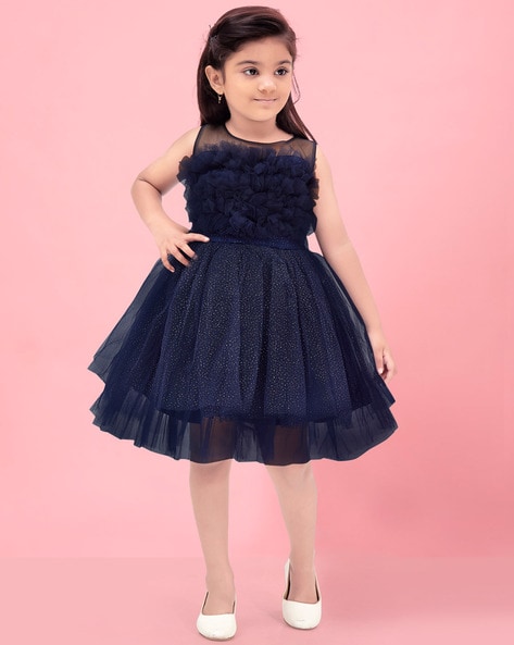 Girls navy formal on sale dress