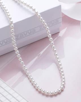 zavya Sterling Silver Freshwater Pearl Necklace-picture-45