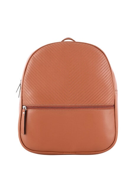 Buy VAN HEUSEN Zipper Closure Leather Womens Formal Backpack | Shoppers Stop