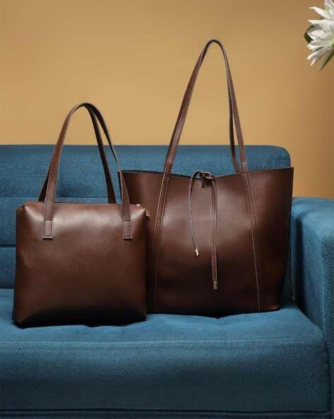 Faux Leather Tote Bag