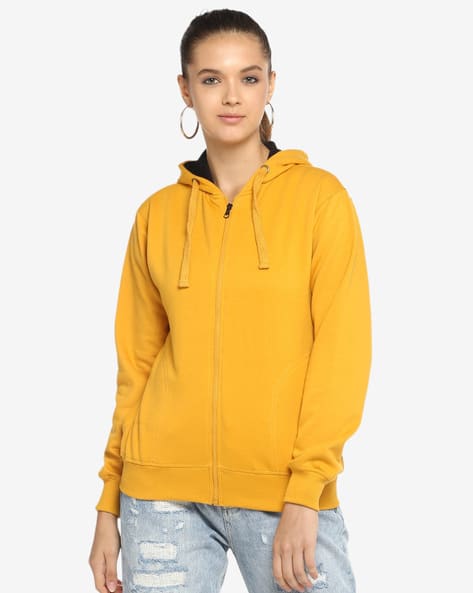 Buy Mustard Sweatshirt & Hoodies for Women by ALAN JONES CLOTHING