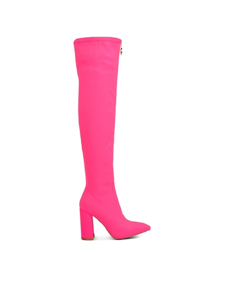 Fuchsia knee high on sale boots