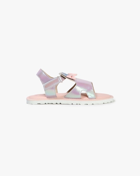 Girls holographic online sandals