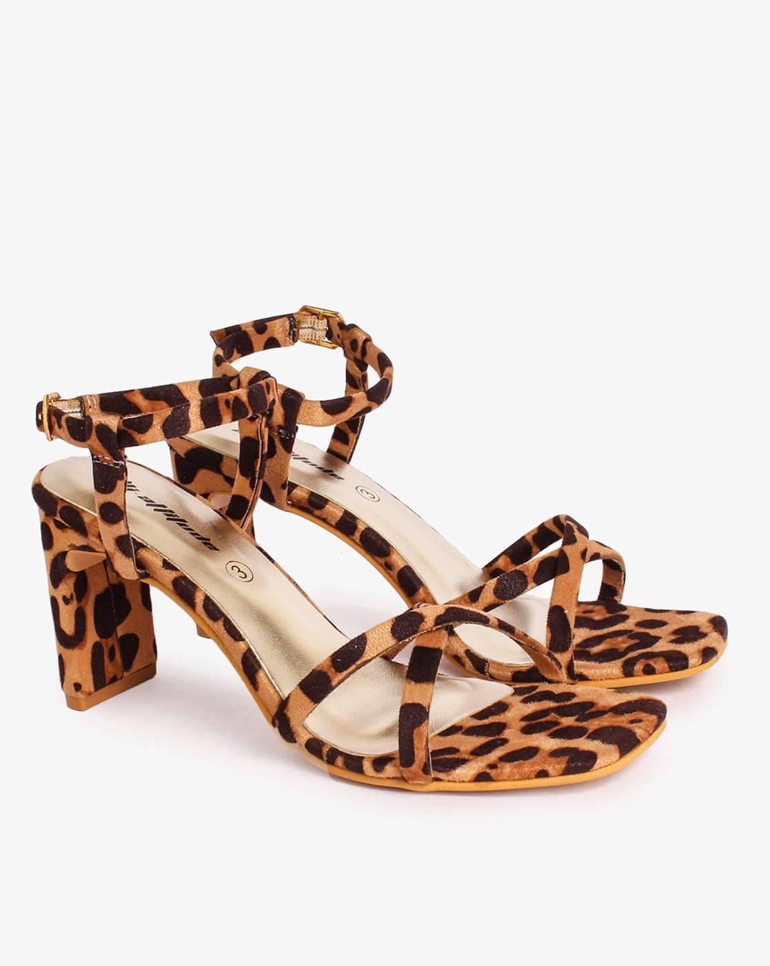 Chunky cheetah online heels