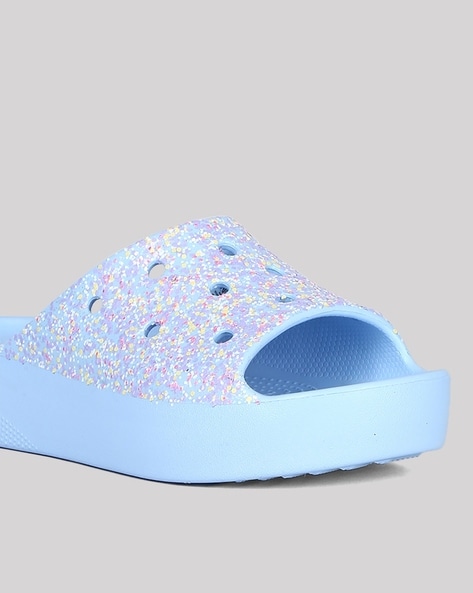 Sparkly slides best sale for women