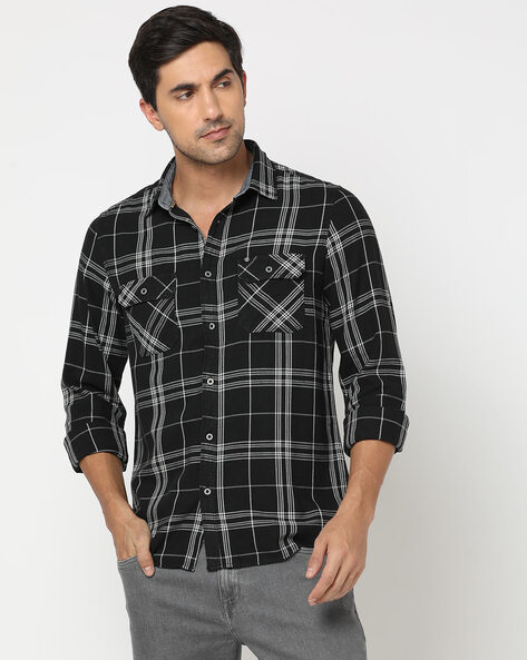 Lee Cooper Checked Cotton Shirt