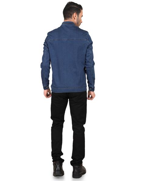 Buy Navy Blue Jackets & Coats for Men by Young Club Classic