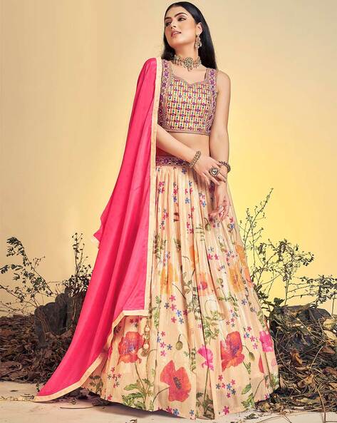 Designer Pink Choli With Yellow Lehenga & Dupatta for Marriage Haldi Lehenga,indian  Wedding Wear Embroidered Work,readymade 3 Pc Partywear - Etsy
