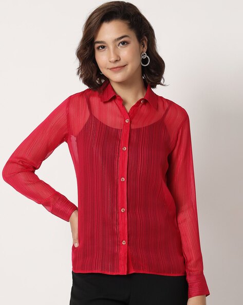 Buy Red Shirts for Women by Charmgal Online