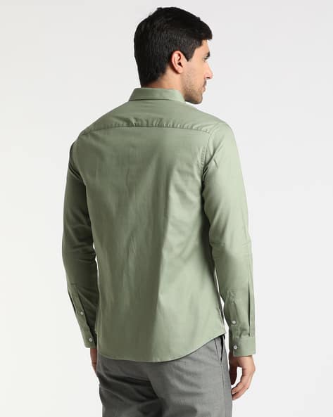 Rare Rabbit Pista Green Shirt With Blazer Top Green Black Shirt
