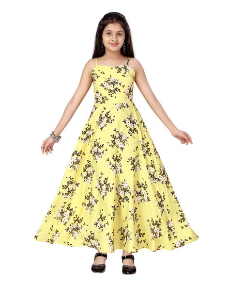 fcity.in - Yellow Net Frocks Dresses Pack Of 1 / Pretty Comfy Frocks Dresses