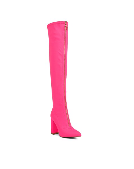 Fuchsia over the deals knee boots