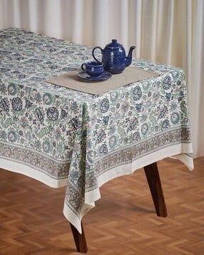 fabindia Printed Table Cover with Folded Edge 40" x 40"-picture-35