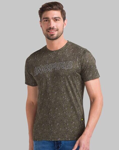 PARX Regular Fit Printed Crew-Neck T-Shirt
