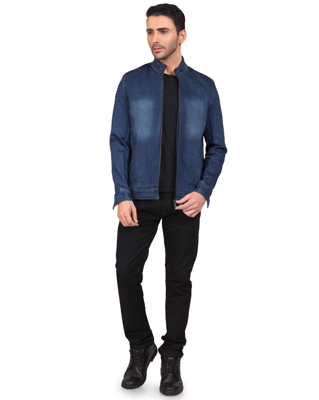 Buy Navy Blue Jackets & Coats for Men by Young Club Classic