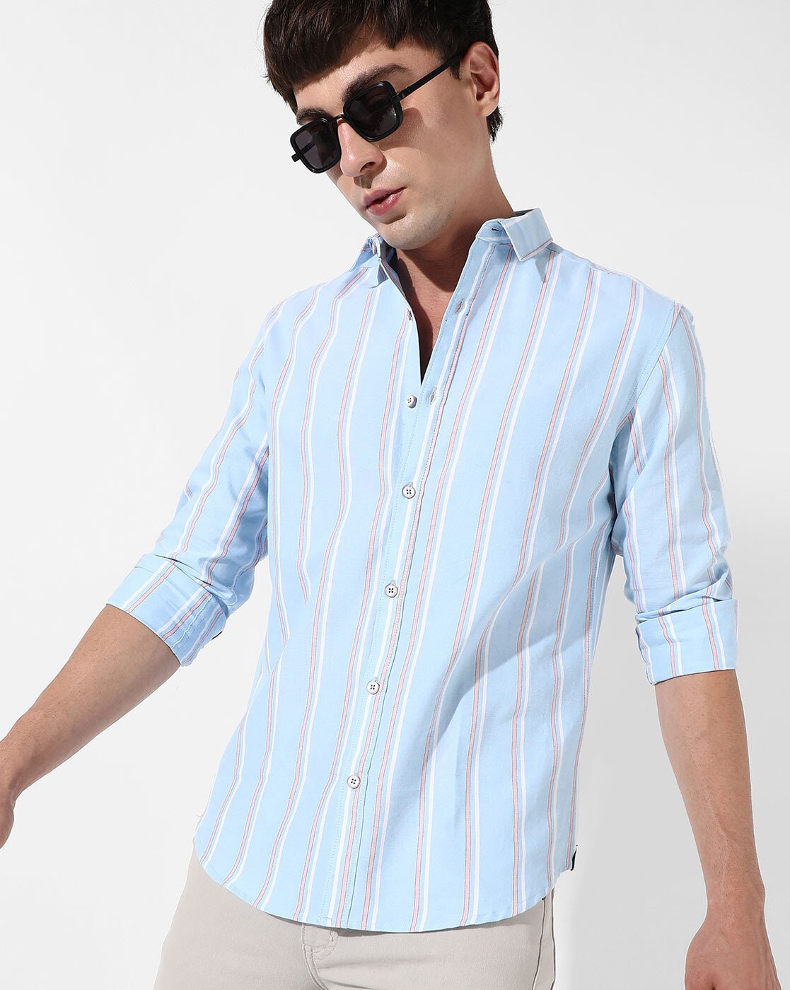 Buy Blue Shirts for Men by Campus Sutra Online