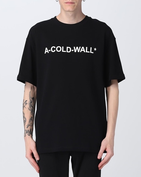 Buy A COLD WALL Essentials Logo Cotton Regular Fit T-Shirt