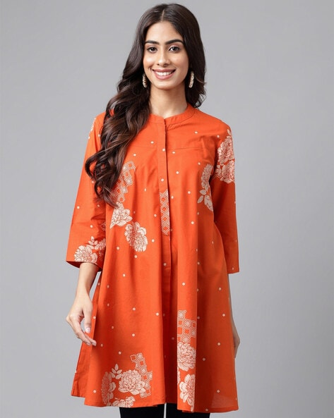 Floral Print Cotton Tunic