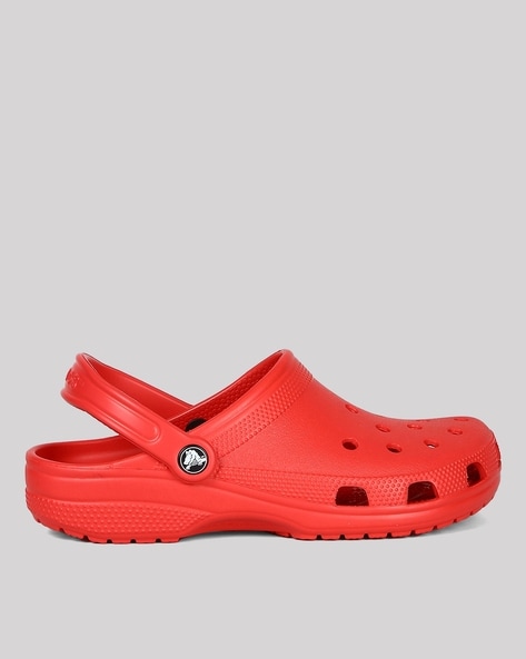 Red best sale crocs shoes