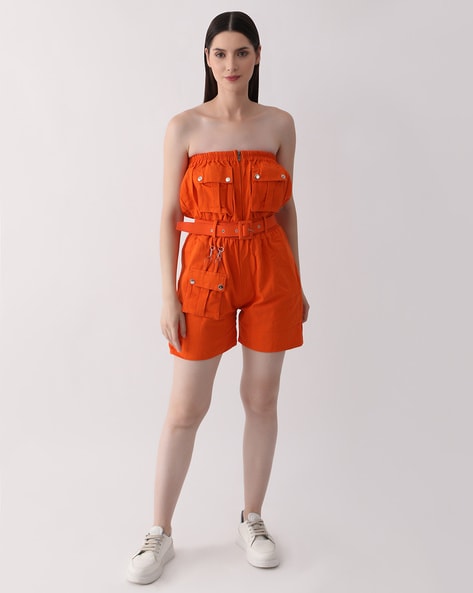 Orange playsuit hotsell